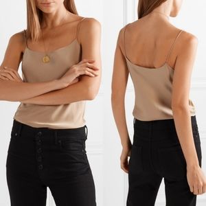THEORY Teah Silk-stretch Camisole Top Nude Khaki